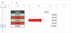 Paste Special in Google Sheets