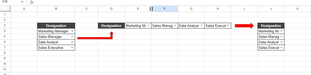 Paste Special in Google Sheets