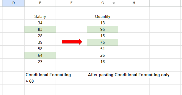 Paste Special in Google Sheets