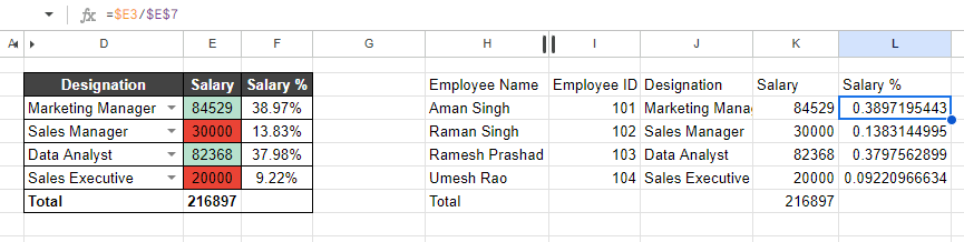 Paste Special in Google Sheets